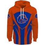 boise state broncos concentric lines orange black hoodie best selling