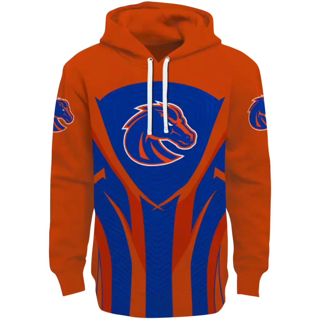 boise state broncos concentric lines orange black hoodie best selling boise state broncos concentric lines orange black hoodie best selling