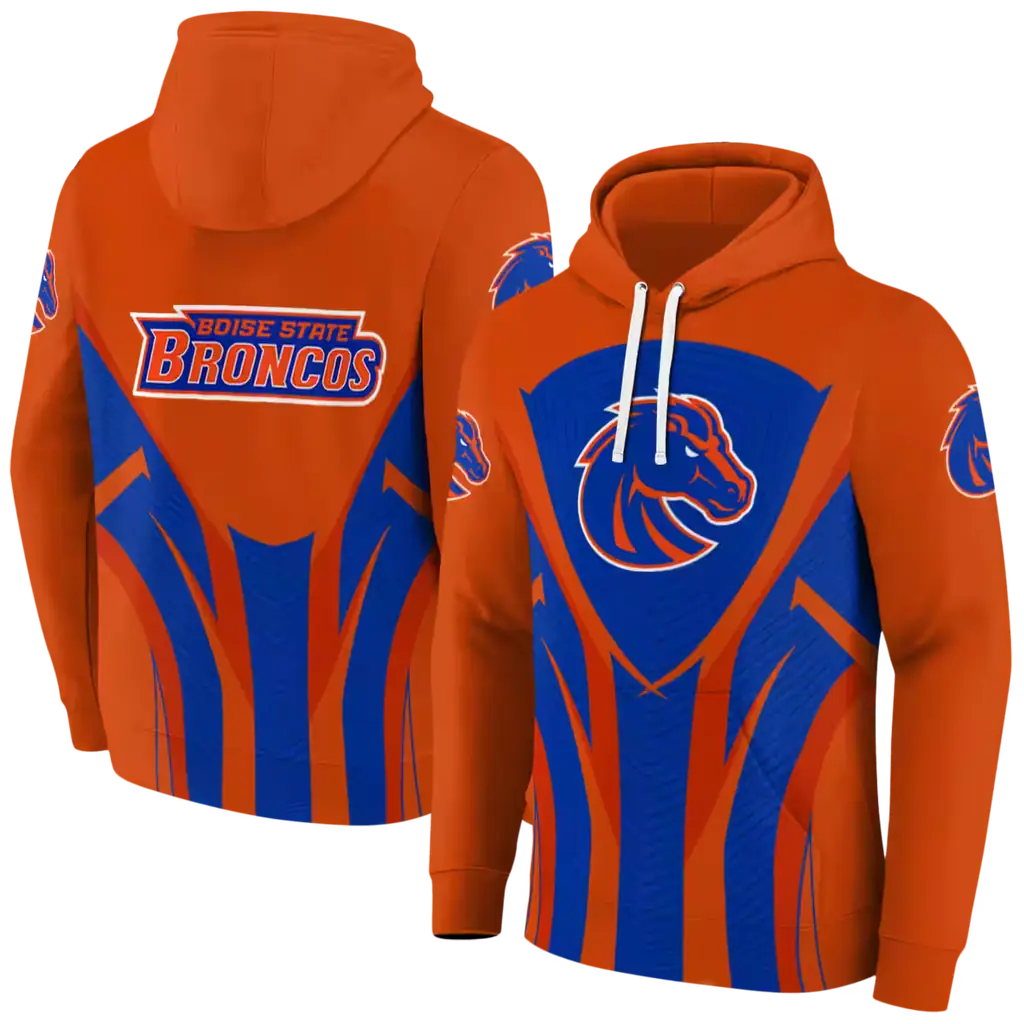 boise state broncos concentric lines orange black hoodie fashion forward boise state broncos concentric lines orange black hoodie fashion forward