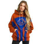 boise state broncos concentric lines orange black hoodie best selling