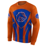 boise state broncos concentric lines orange black hoodie best selling