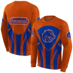 boise state broncos concentric lines orange black hoodie best selling
