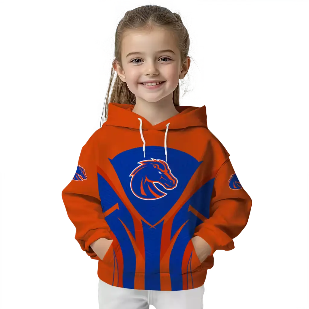 boise state broncos concentric lines orange black hoodie top rated boise state broncos concentric lines orange black hoodie top rated