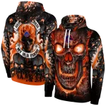 boise state broncos demonic skull orange black hoodie best selling