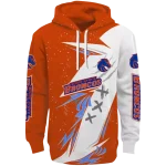 boise state broncos dynamic slash orange white hoodie best selling
