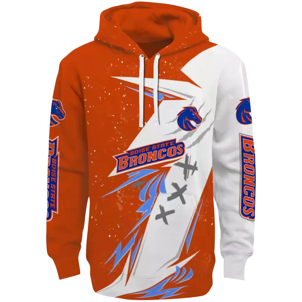 boise state broncos dynamic slash orange white hoodie best selling boise state broncos dynamic slash orange white hoodie best selling