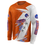 boise state broncos dynamic slash orange white hoodie best selling