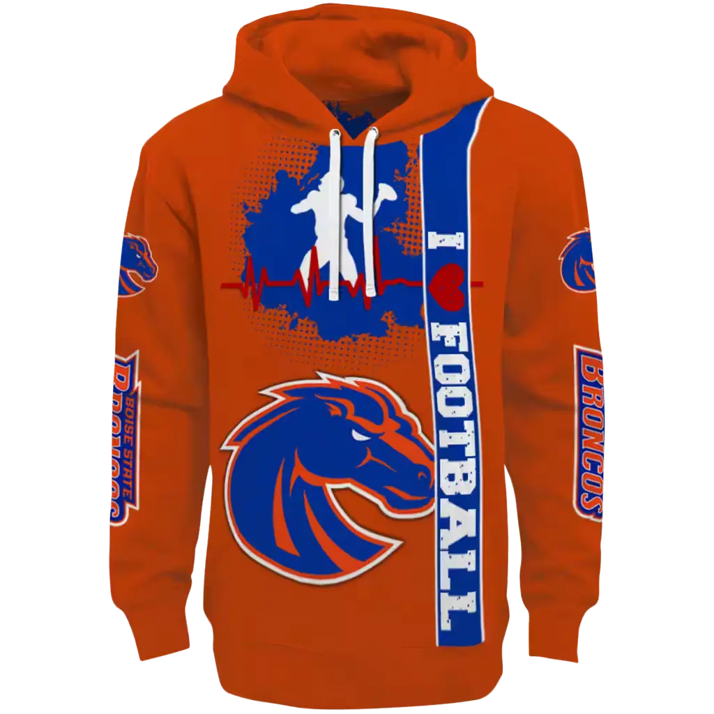 boise state broncos football heartbeat orange hoodie best selling boise state broncos football heartbeat orange hoodie best selling