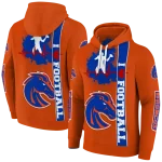 boise state broncos football heartbeat orange hoodie best selling