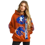 boise state broncos football heartbeat orange hoodie best selling
