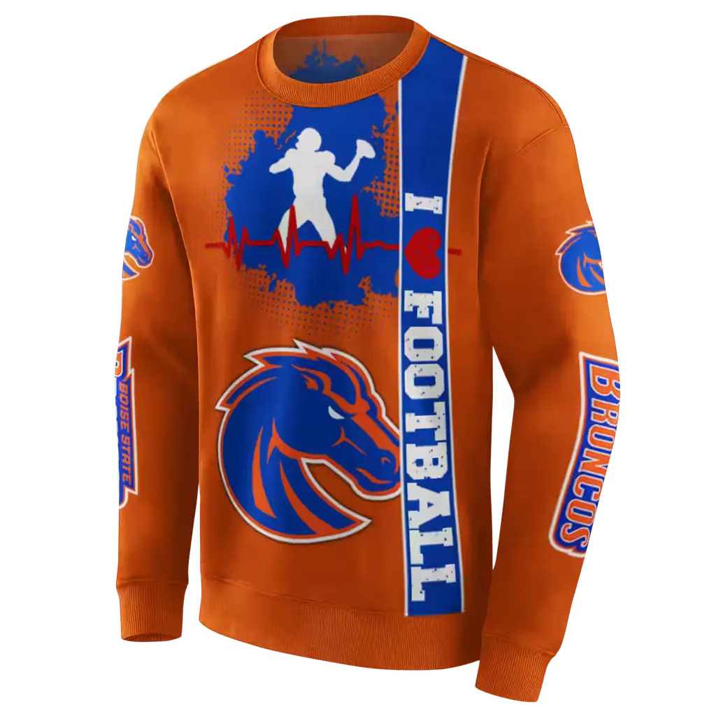 boise state broncos football heartbeat orange hoodie new arrival boise state broncos football heartbeat orange hoodie new arrival