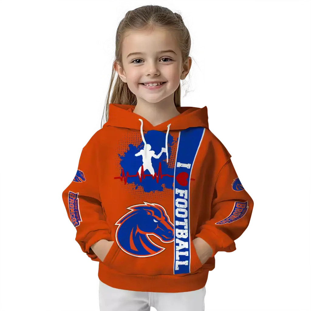 boise state broncos football heartbeat orange hoodie top rated boise state broncos football heartbeat orange hoodie top rated