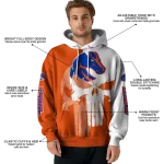 boise state broncos graphic punisher orange white hoodie best selling