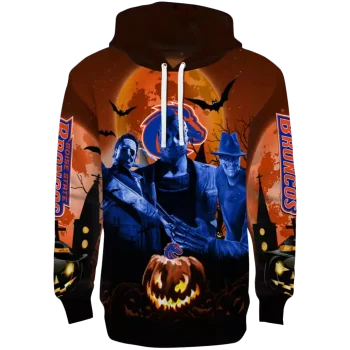 boise state broncos halloween vibes orange black hoodie best selling