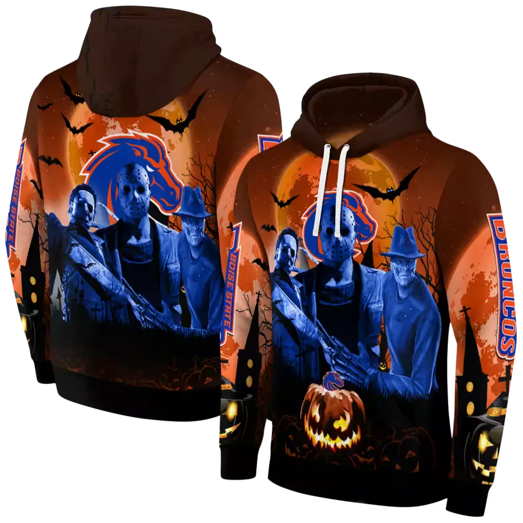 boise state broncos halloween vibes orange black hoodie fashion forward boise state broncos halloween vibes orange black hoodie fashion forward