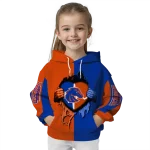 boise state broncos heartbeat graphic orange hoodie best selling