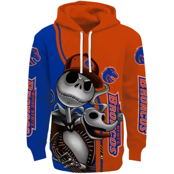 boise state broncos jack skellington orange hoodie best selling