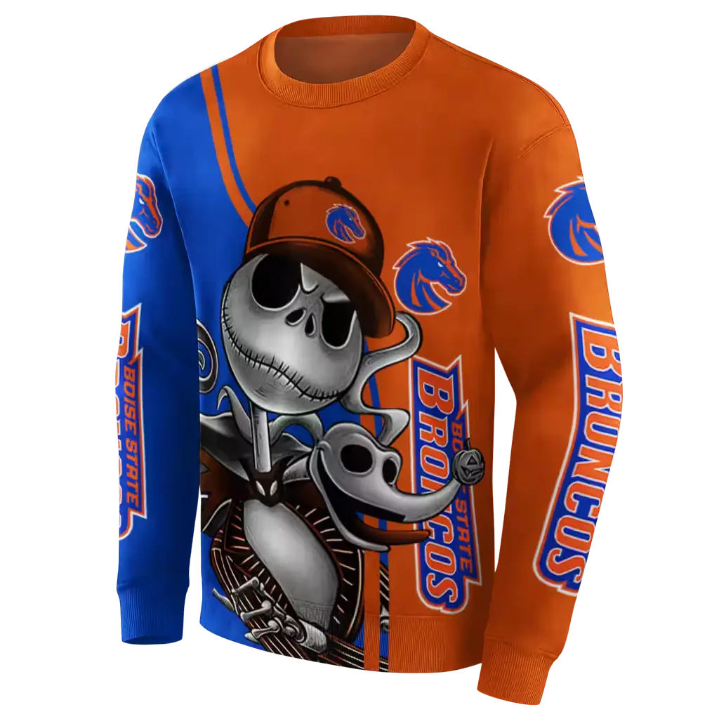boise state broncos jack skellington orange hoodie new arrival boise state broncos jack skellington orange hoodie new arrival