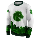 boise state broncos lucky motif white green hoodie best selling