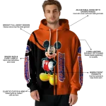 boise state broncos mickey mouse orange black hoodie best selling