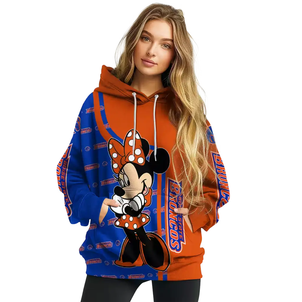 boise state broncos minnie mouse orange hoodie high quality boise state broncos minnie mouse orange hoodie high quality