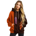 boise state broncos monogram pattern orange hoodie best selling