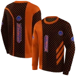 boise state broncos monogram pattern orange hoodie best selling