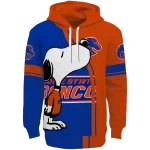 boise state broncos playful snoopy orange hoodie best selling
