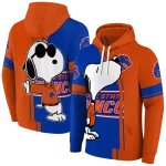 boise state broncos playful snoopy orange hoodie best selling