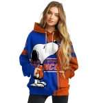boise state broncos playful snoopy orange hoodie best selling