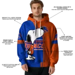boise state broncos playful snoopy orange hoodie best selling
