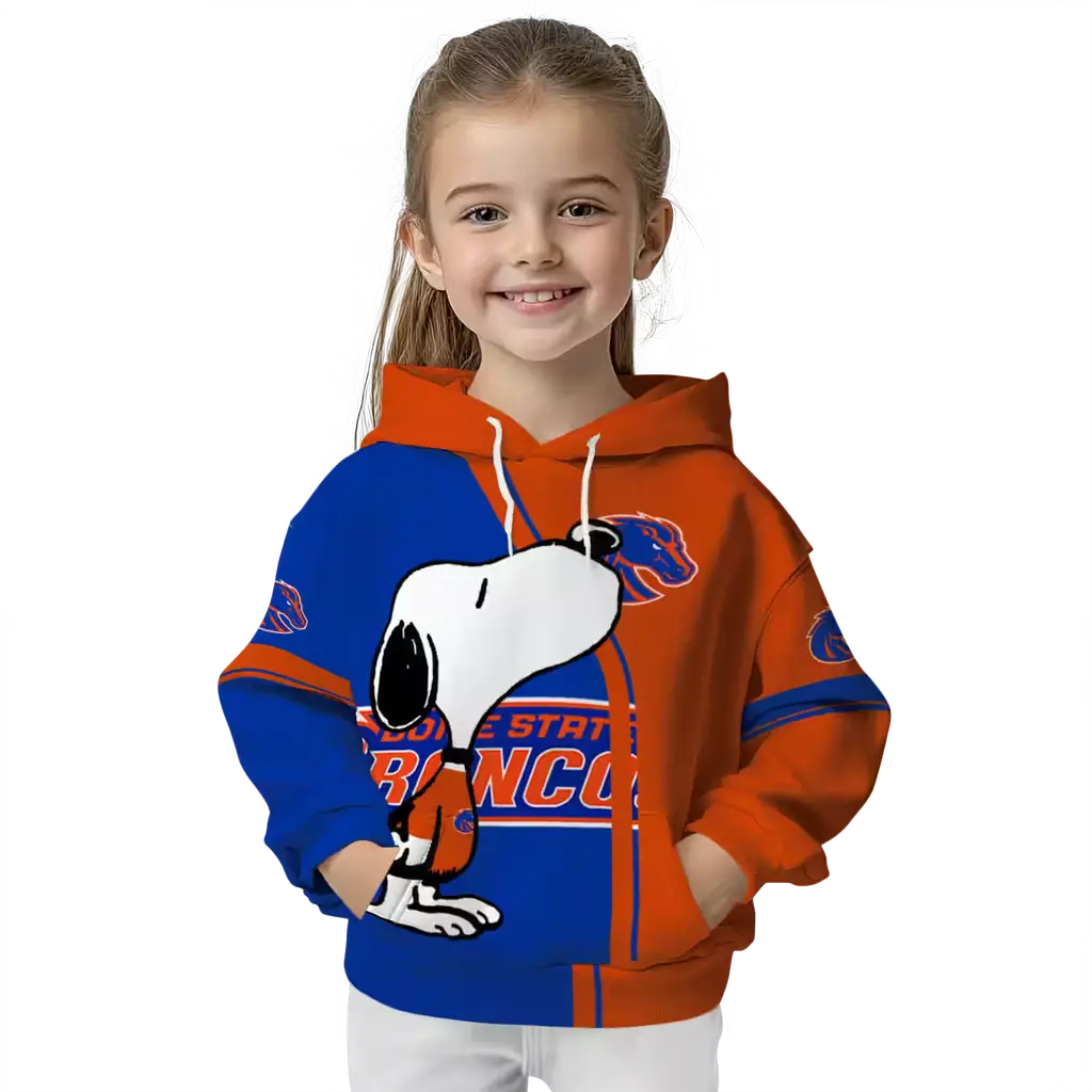boise state broncos playful snoopy orange hoodie top rated boise state broncos playful snoopy orange hoodie top rated