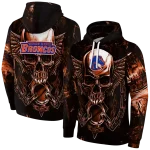 boise state broncos skull artwork orange black hoodie best selling