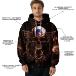 boise state broncos skull artwork orange black hoodie best selling
