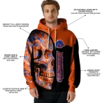 boise state broncos skull motif orange black hoodie best selling