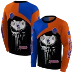 boise state broncos skull punisher blue black hoodie best selling