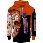boise state broncos sugar skull orange black hoodie best selling