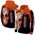 boise state broncos sugar skull orange black hoodie best selling
