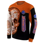 boise state broncos sugar skull orange black hoodie best selling