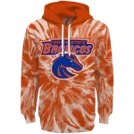 boise state broncos tie dye pattern orange hoodie best selling