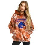 boise state broncos tie dye pattern orange hoodie best selling