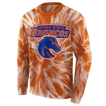 boise state broncos tie dye pattern orange hoodie best selling