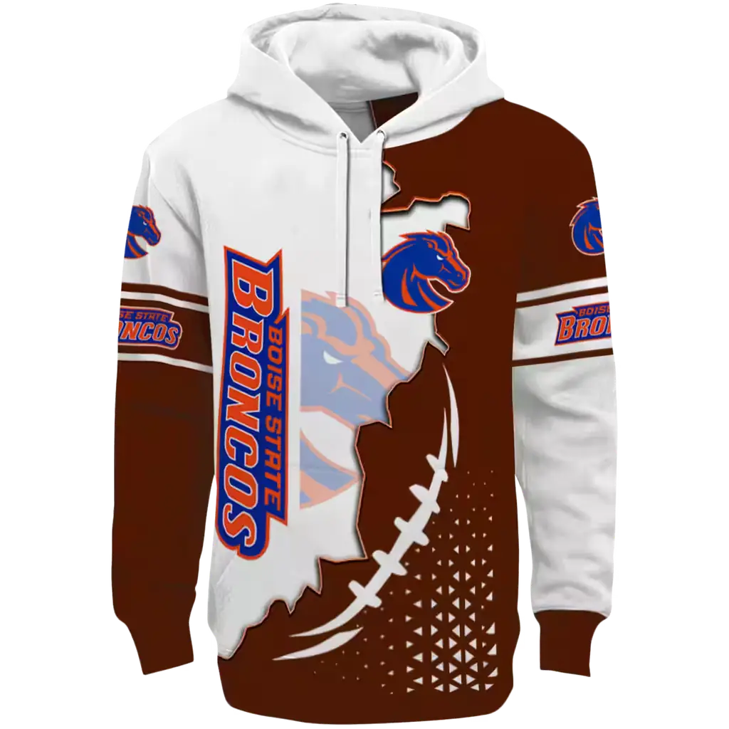 boise state broncos triangular pattern orange white hoodie best selling boise state broncos triangular pattern orange white hoodie best selling