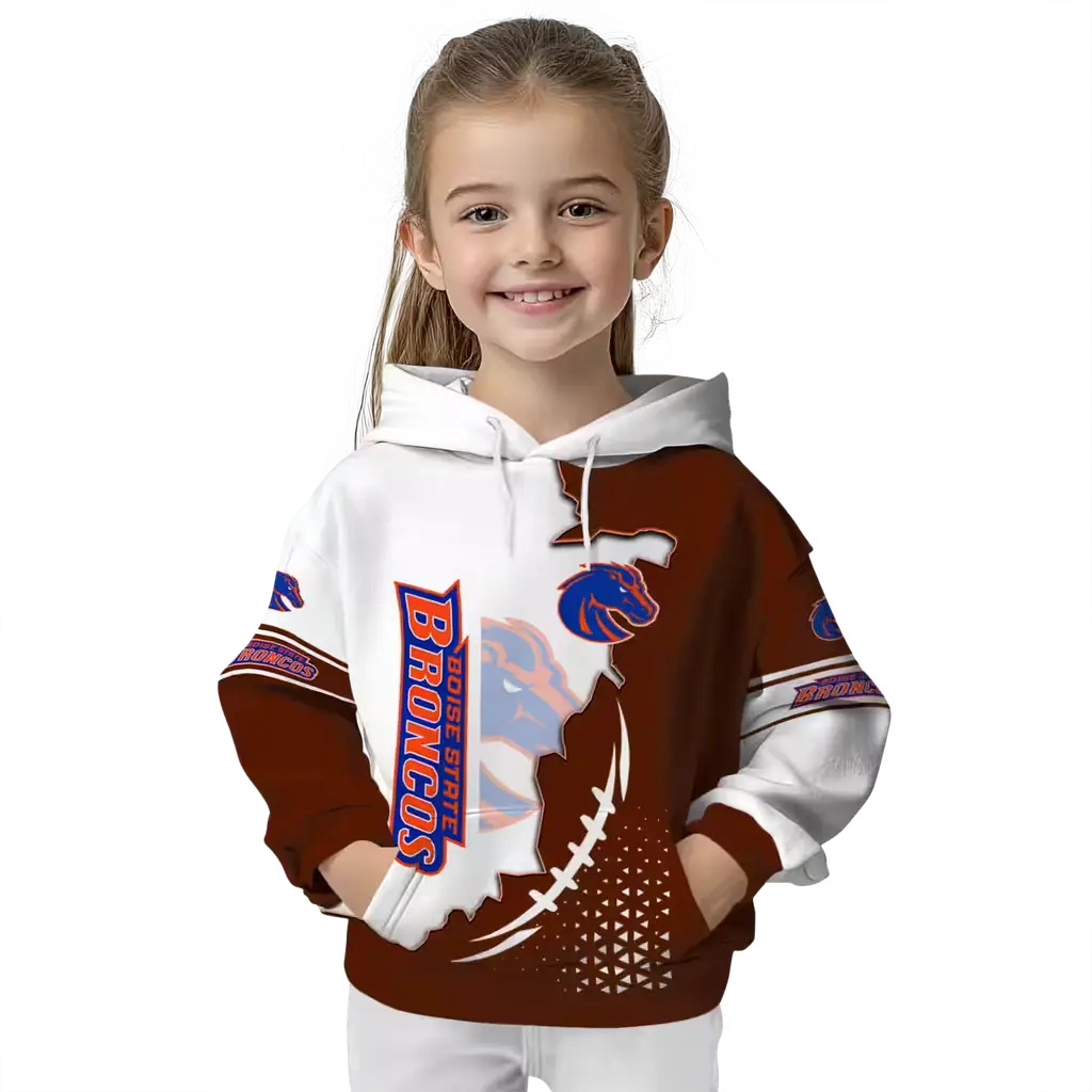 boise state broncos triangular pattern orange white hoodie top rated boise state broncos triangular pattern orange white hoodie top rated