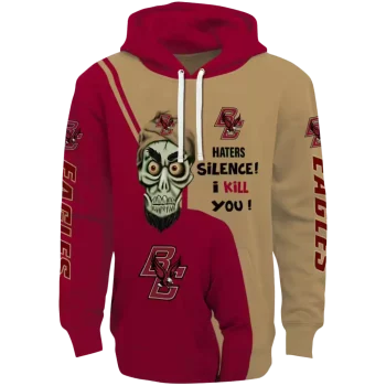 boston college eagles achmed skull maroon hoodie best selling