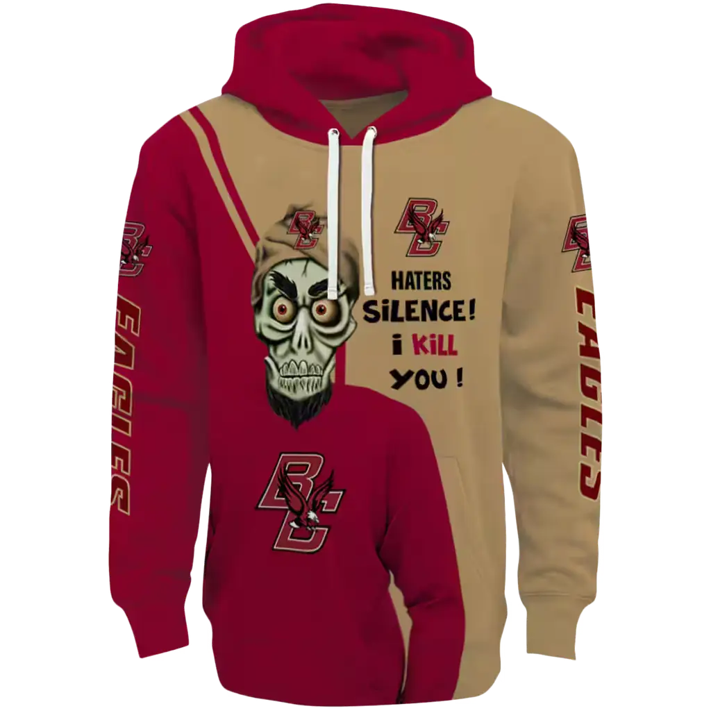 boston college eagles achmed skull maroon hoodie best selling boston college eagles achmed skull maroon hoodie best selling