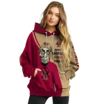 boston college eagles achmed skull maroon hoodie best selling