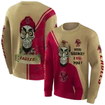boston college eagles achmed skull maroon hoodie best selling