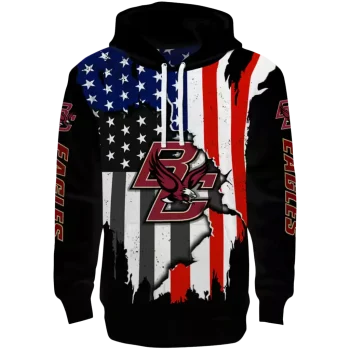 boston college eagles american pride black hoodie best selling