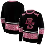 boston college eagles awareness ribbon black pink hoodie best selling